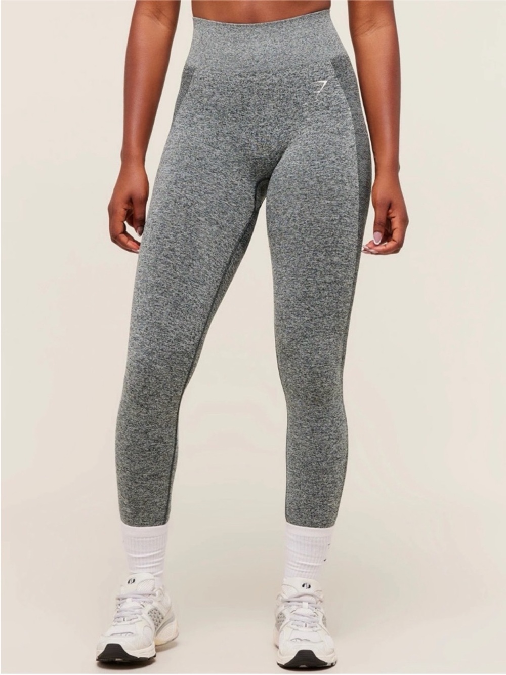 GYMSHARK Flex High Waisted Contour‎ Logo Leggings Gray Small
